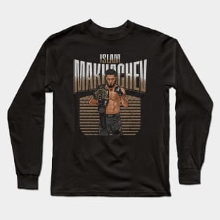 Islam Makhachev Champion Pose Long Sleeve T-Shirt